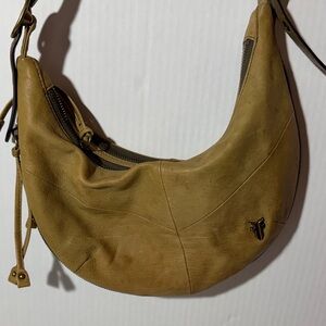 Frye Tan Leather Crossbody Bag